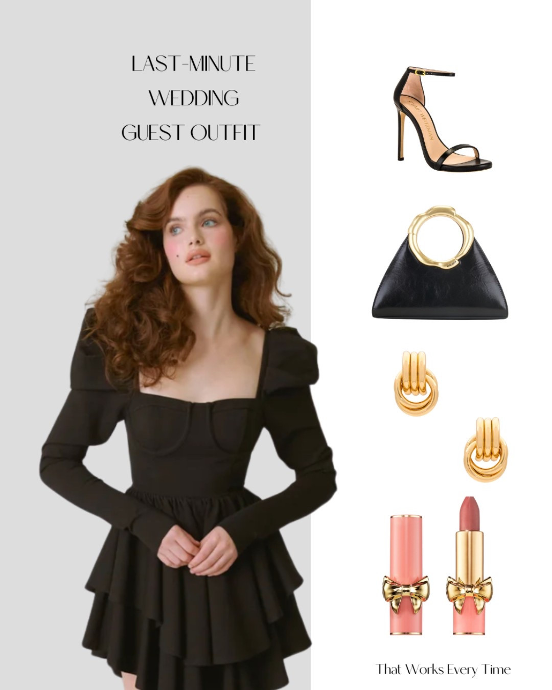 Panicked scroll the week of a wedding? Been there. This look always works - flattering, in stock, and arrives in 2 days. 

Shop now so you’re not stressing Thursday night 

#LTKBeauty #LTKWedding #LTKParties