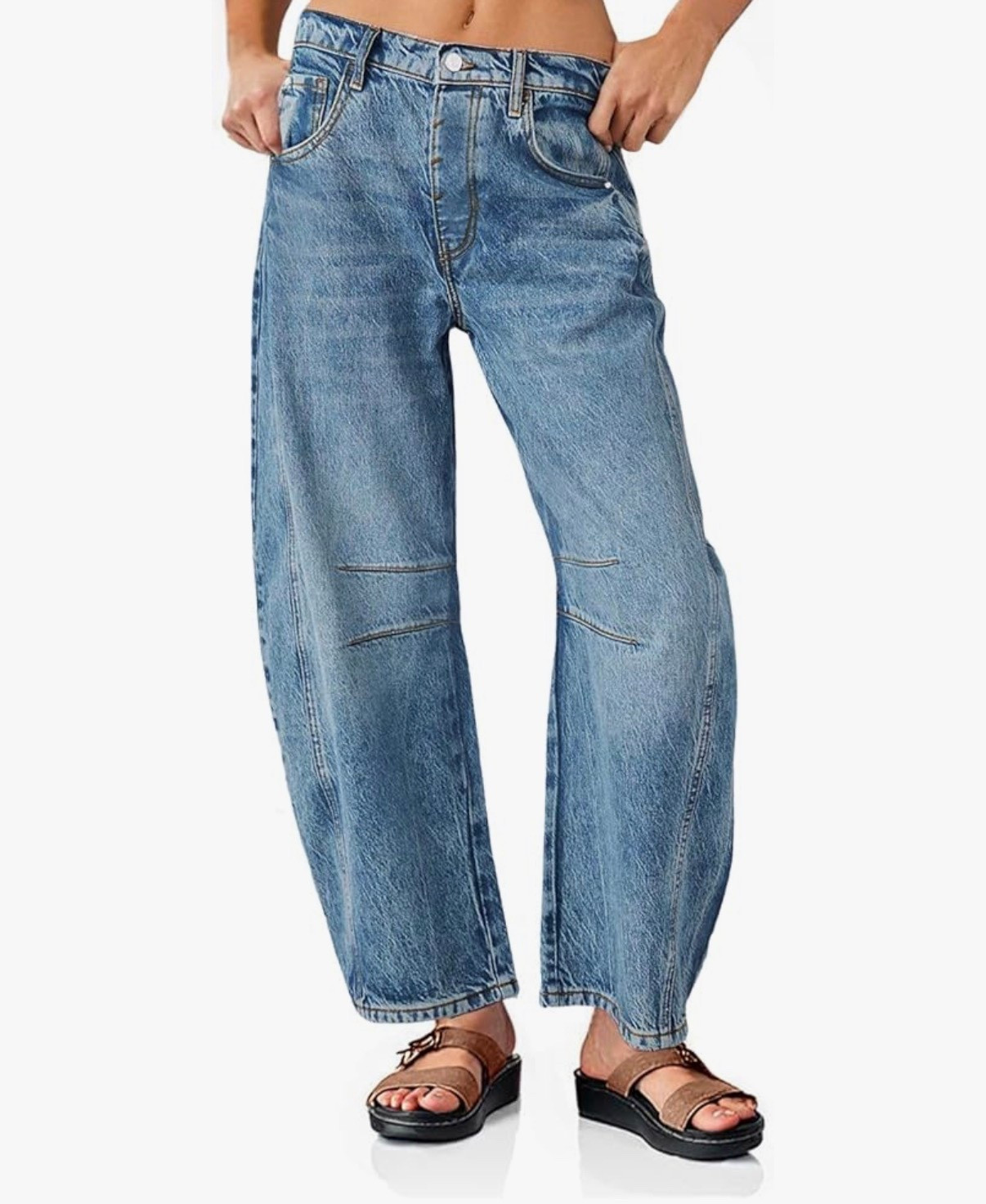 Try-on-worthy denim 🙌 These barrel jeans are such a fun switch-up from basic straight legs — relaxed, flattering, and so easy to dress up with sandals or keep casual. #LTKStyle #LTKFinds #LTKDenim #BarrelJeans #AmazonFashion #SpringStyle #CasualChic

#LTKPetite #LTKMothersDay