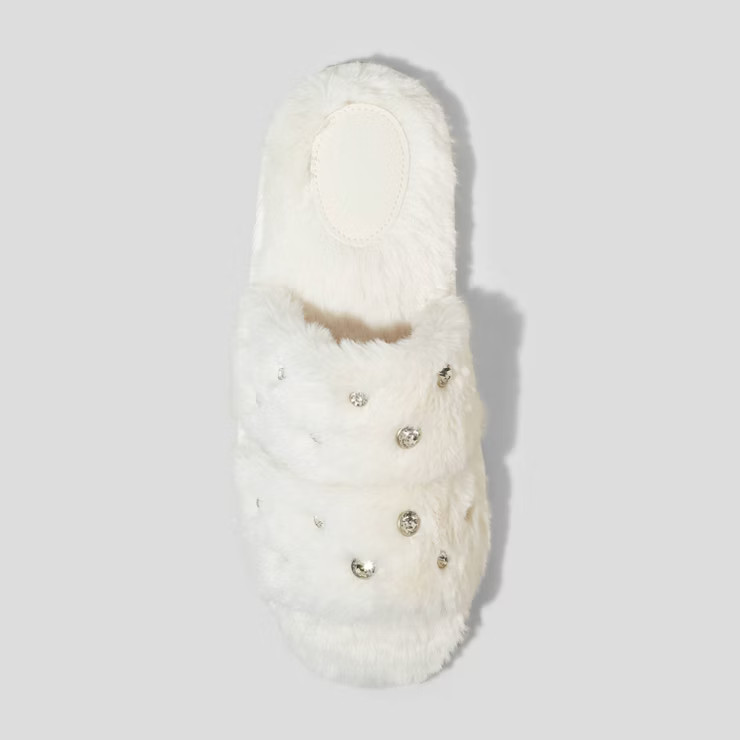 Women's Vienna Rhinestone Embellished Slide Slippers - Stars Above™ | Target