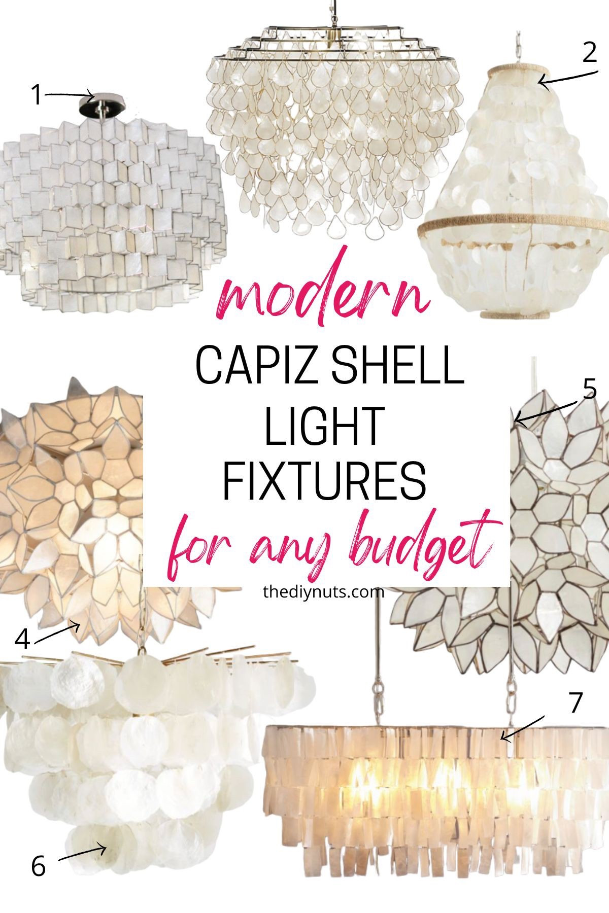 Find your favorite coastal light fixtures for your home. Capiz Shell chandeliers and lights we love. #capizlights #coastaldecor

#LTKHome
