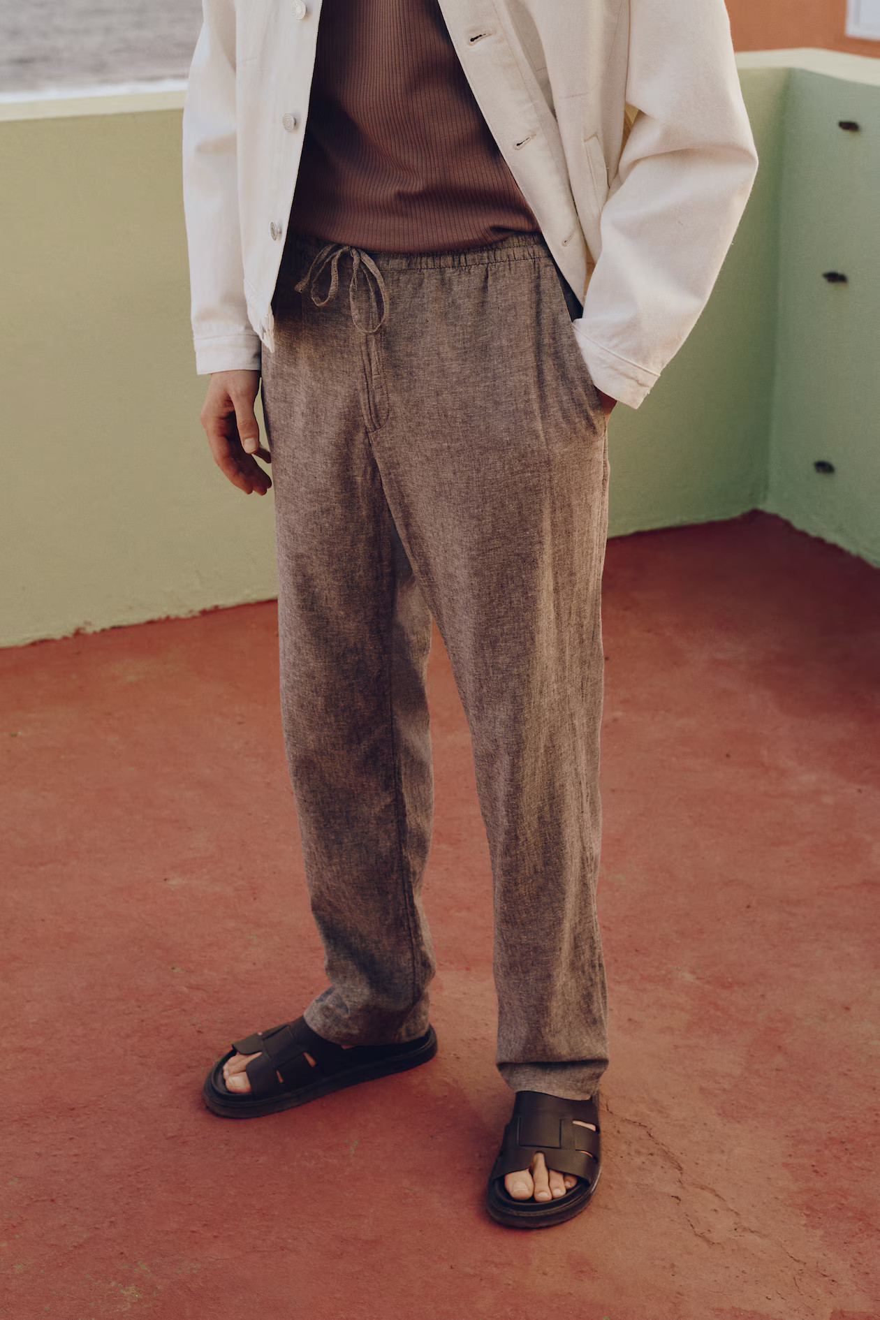 Regular-Fit Linen-Blend Pants | H&M (US + CA)