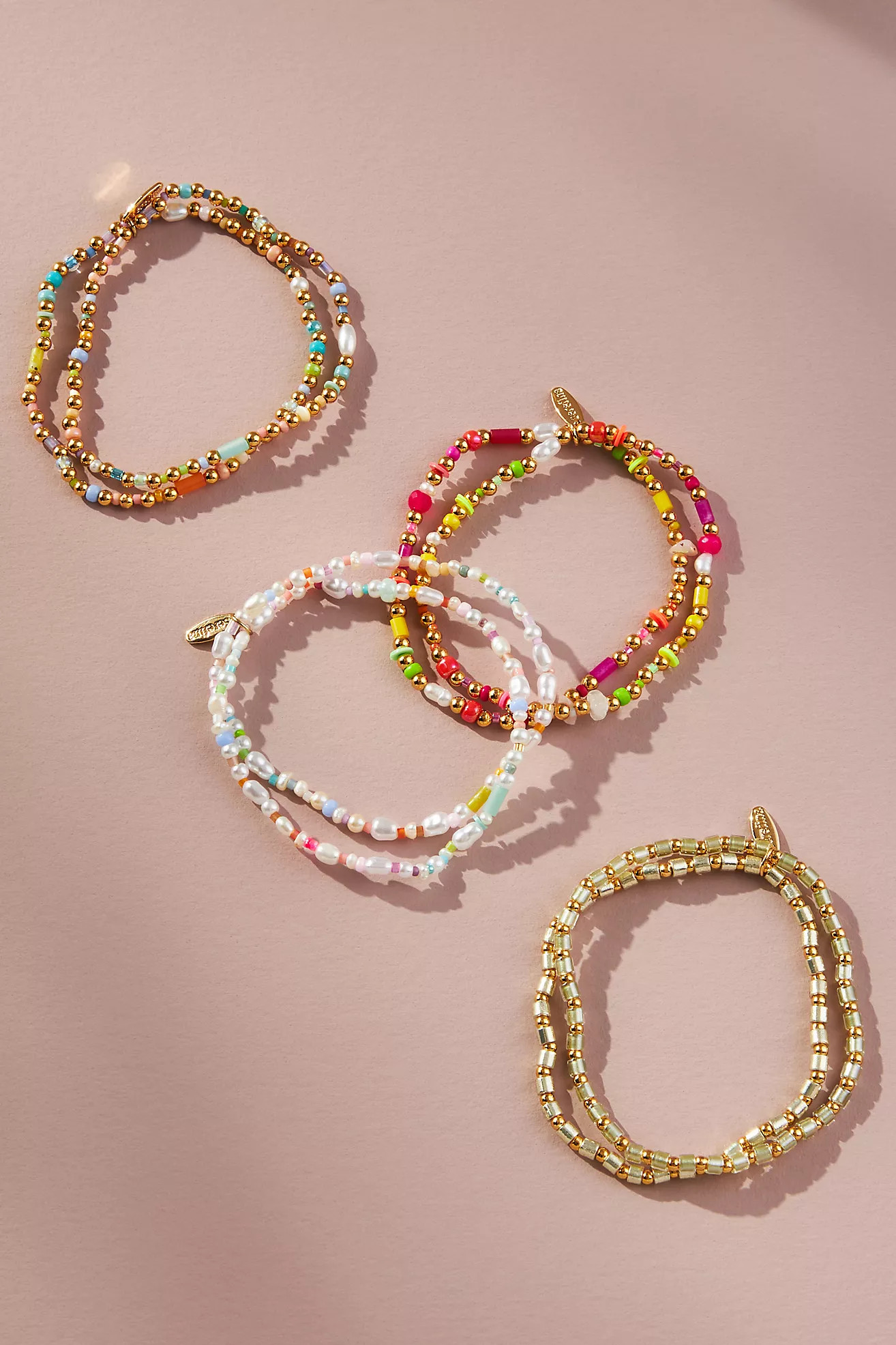 Delicate Beaded Bracelets, Set of 2 | Anthropologie (US)