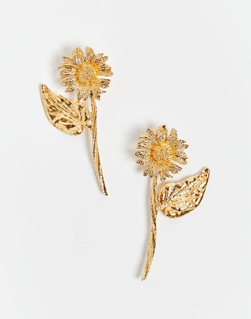 Gilded Sunflower Earrings | Mestiza New York