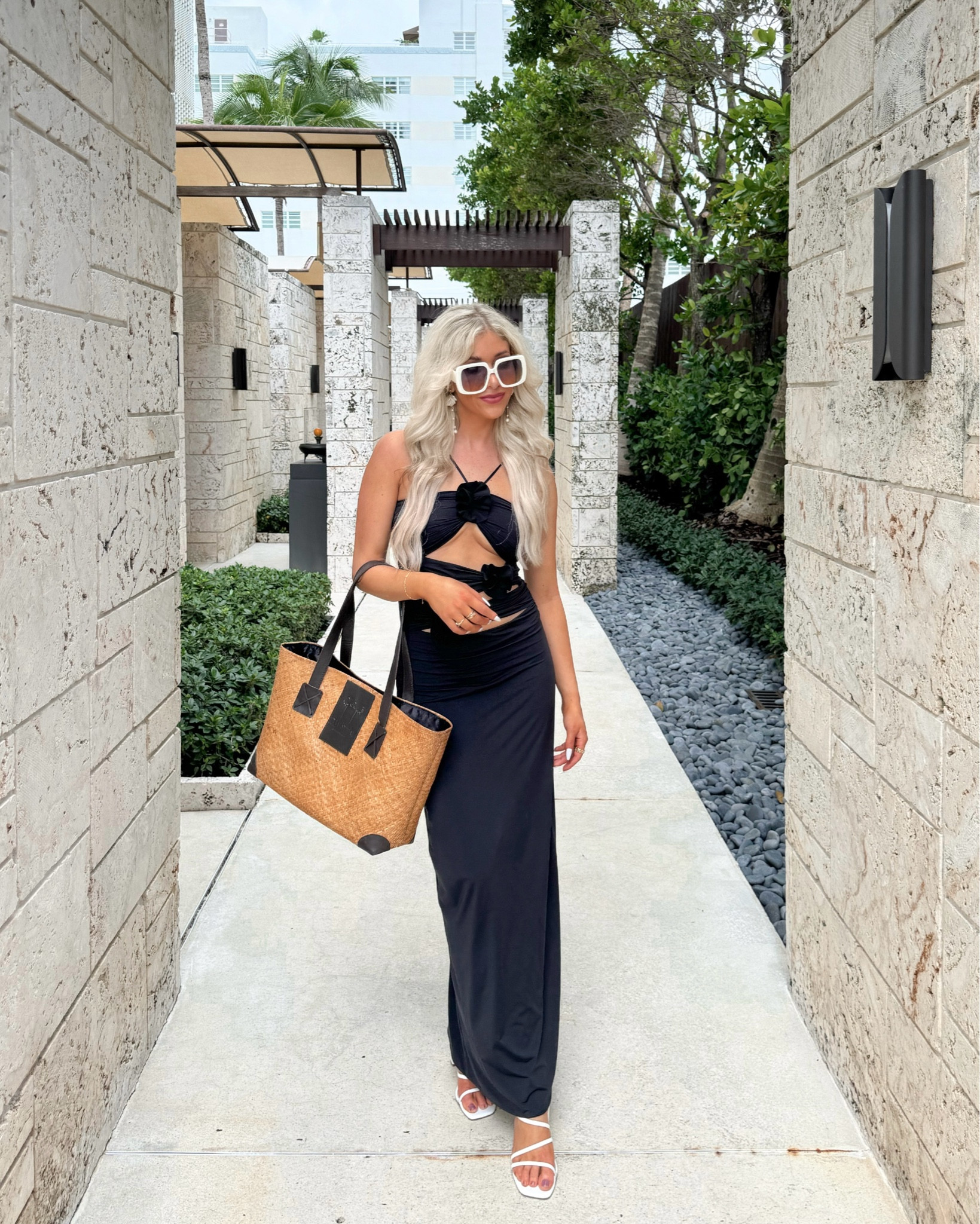 🌴🖤

Maygel coronel dress, swimsuit coverup, pool party look, pool day outfit, beach outfit, beach style, casual chic, wicker handbag, oversized sunglasses, cutout maxi dress, travel outfit, beach chic, chic style

#LTKTravel #LTKBeauty #LTKStyleTip