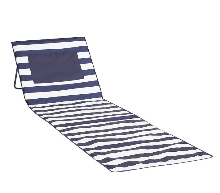 Navy Rugby Stripe Beach Loungers | Pottery Barn Kids
