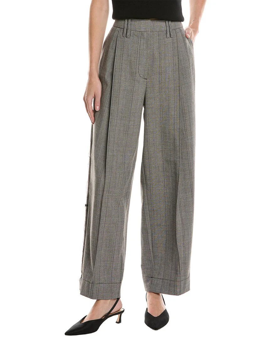 GANNI Relaxed Pleated Pant | Shop Simon
