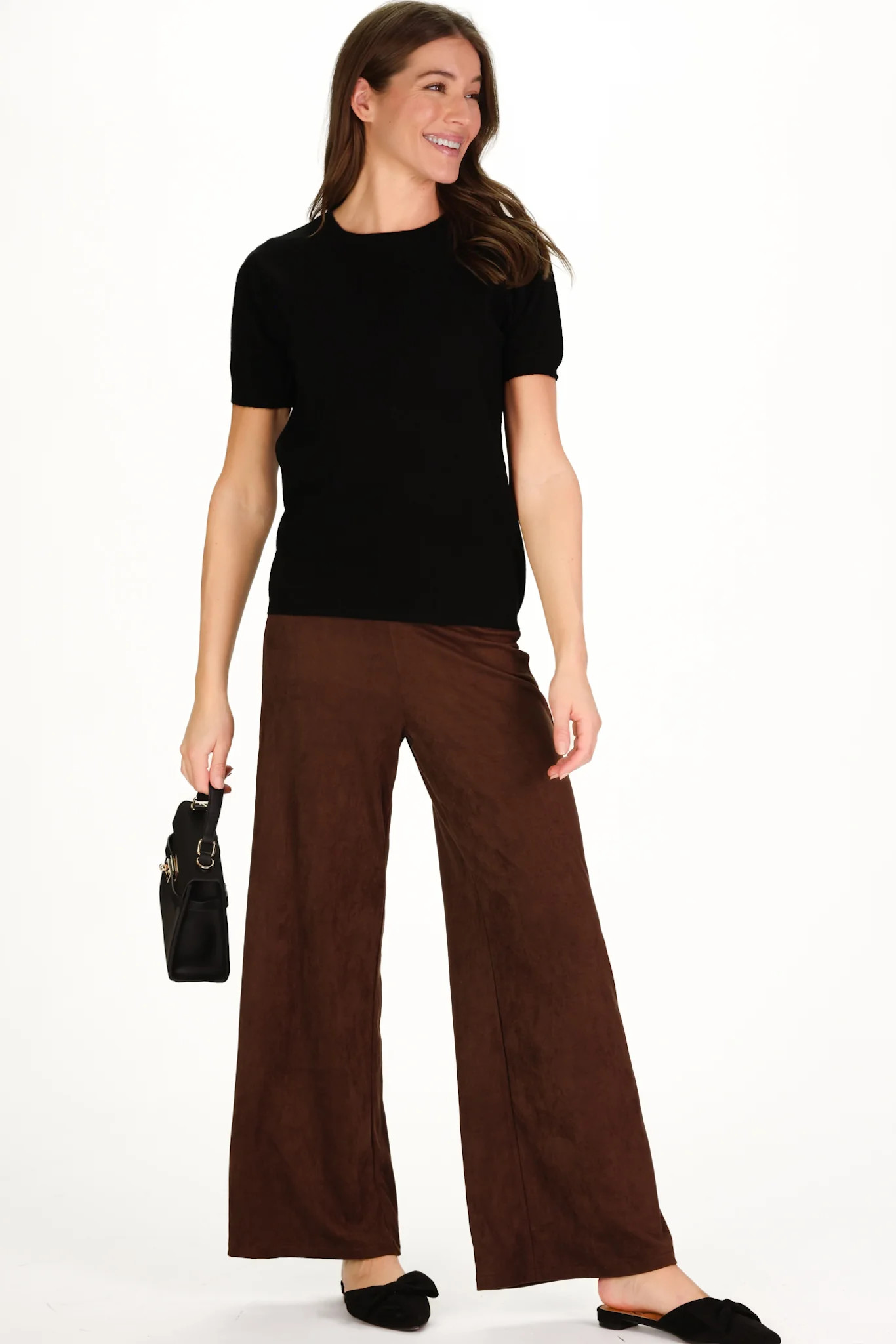Suede Sasha Pant in Chicory | Duffield Lane