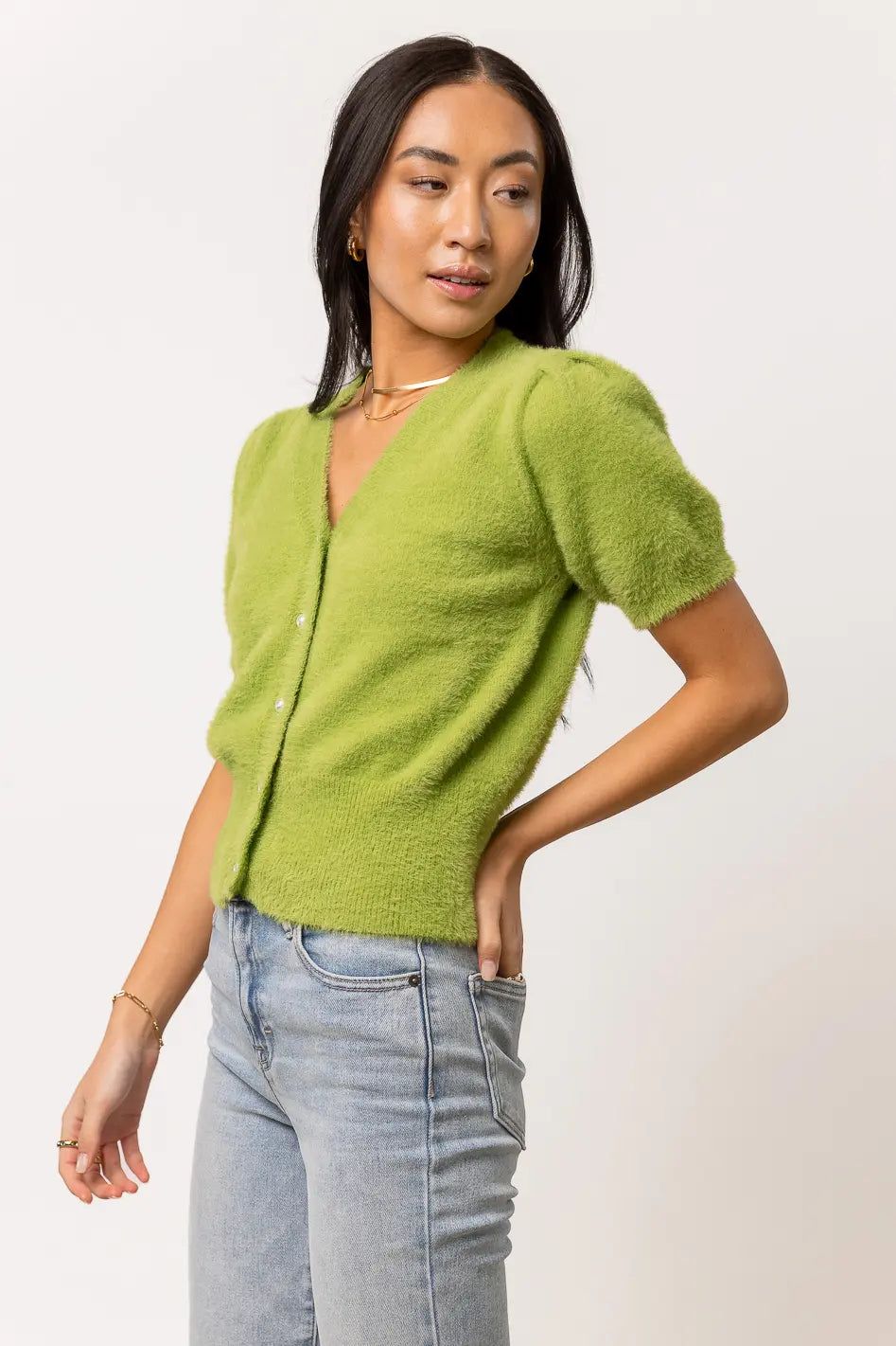 Emerson Sweater in Green | Bohme