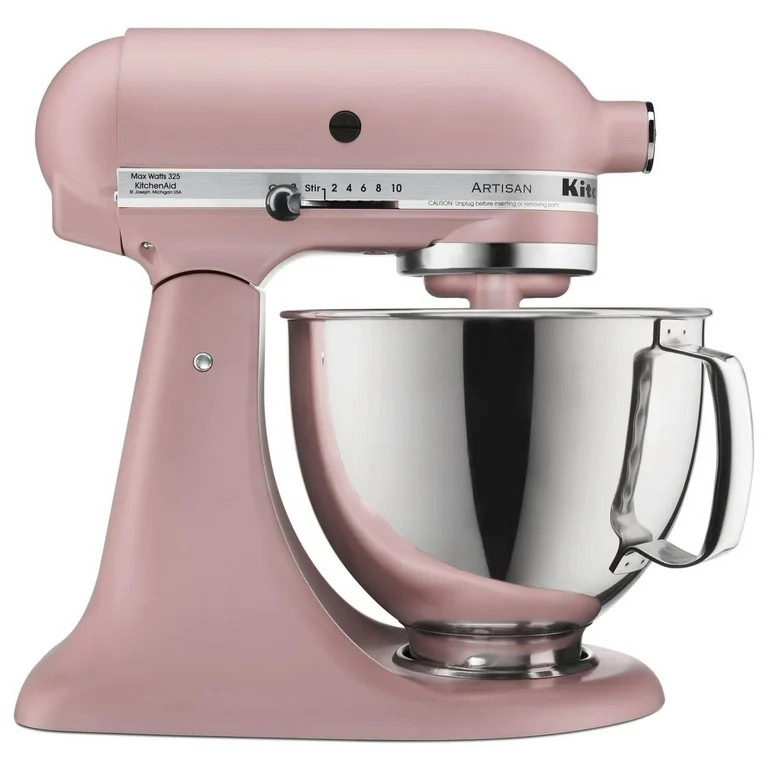 KitchenAid Artisan Series 5-Quart Tilt-Head Stand Mixer, Dried Rose, KSM150PS | Walmart (US)