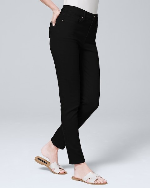 High-Rise Sculpt Destructed Straight Jeans | White House Black Market