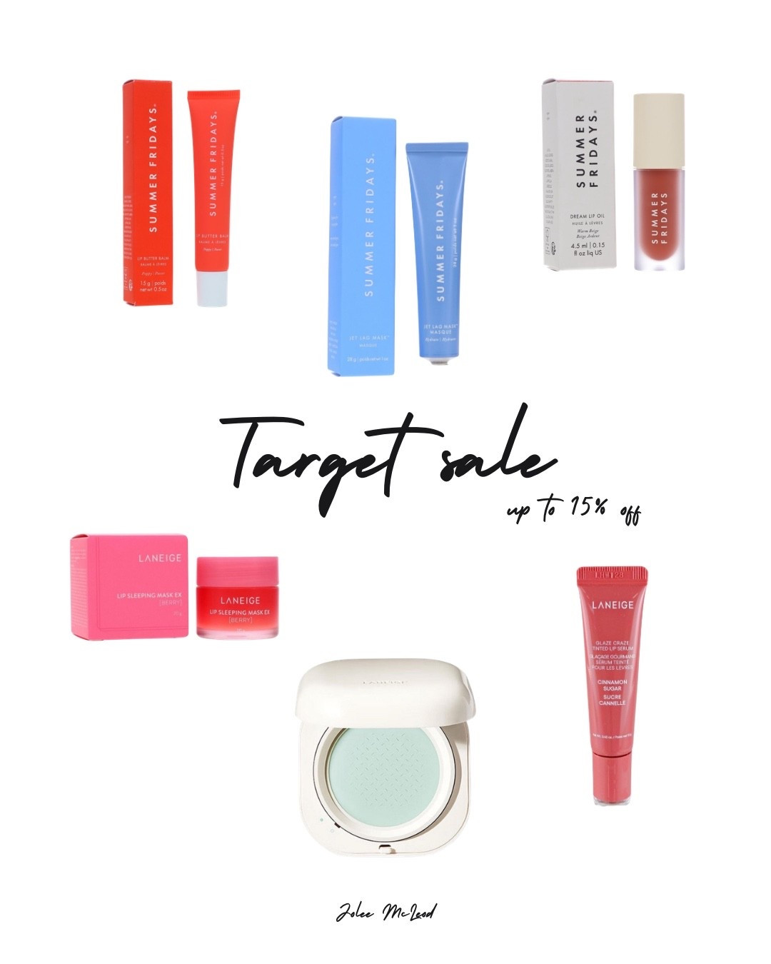 Summer Fridays and Laneige are both on sale at Target - now through Saturday!  

#LTKselfcare #LTKOver40 #LTKBeauty
