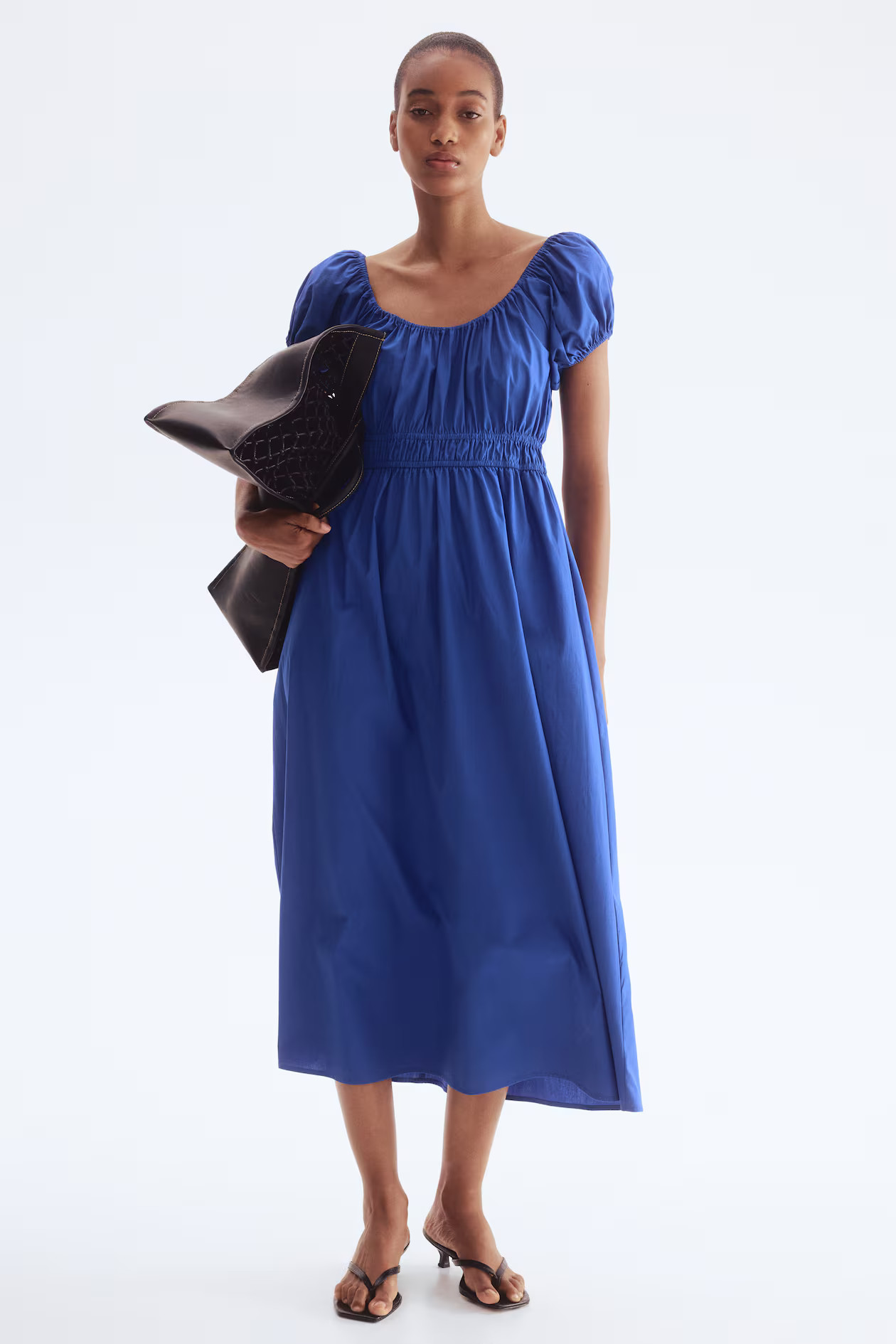 Off-the-Shoulder Poplin Dress | H&M (US + CA)