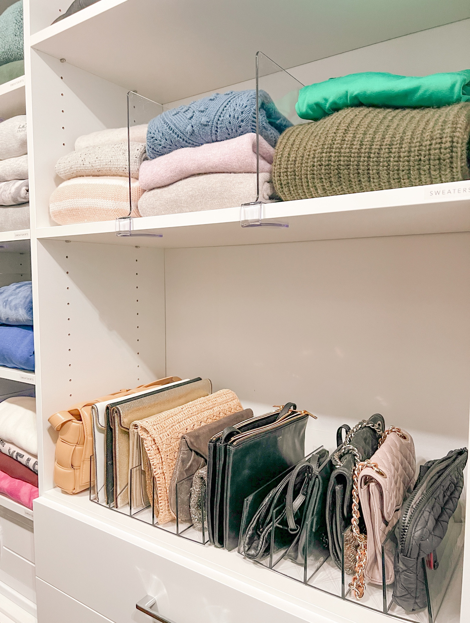 Shelf dividers for clothing and purses ✨

#LTKhome