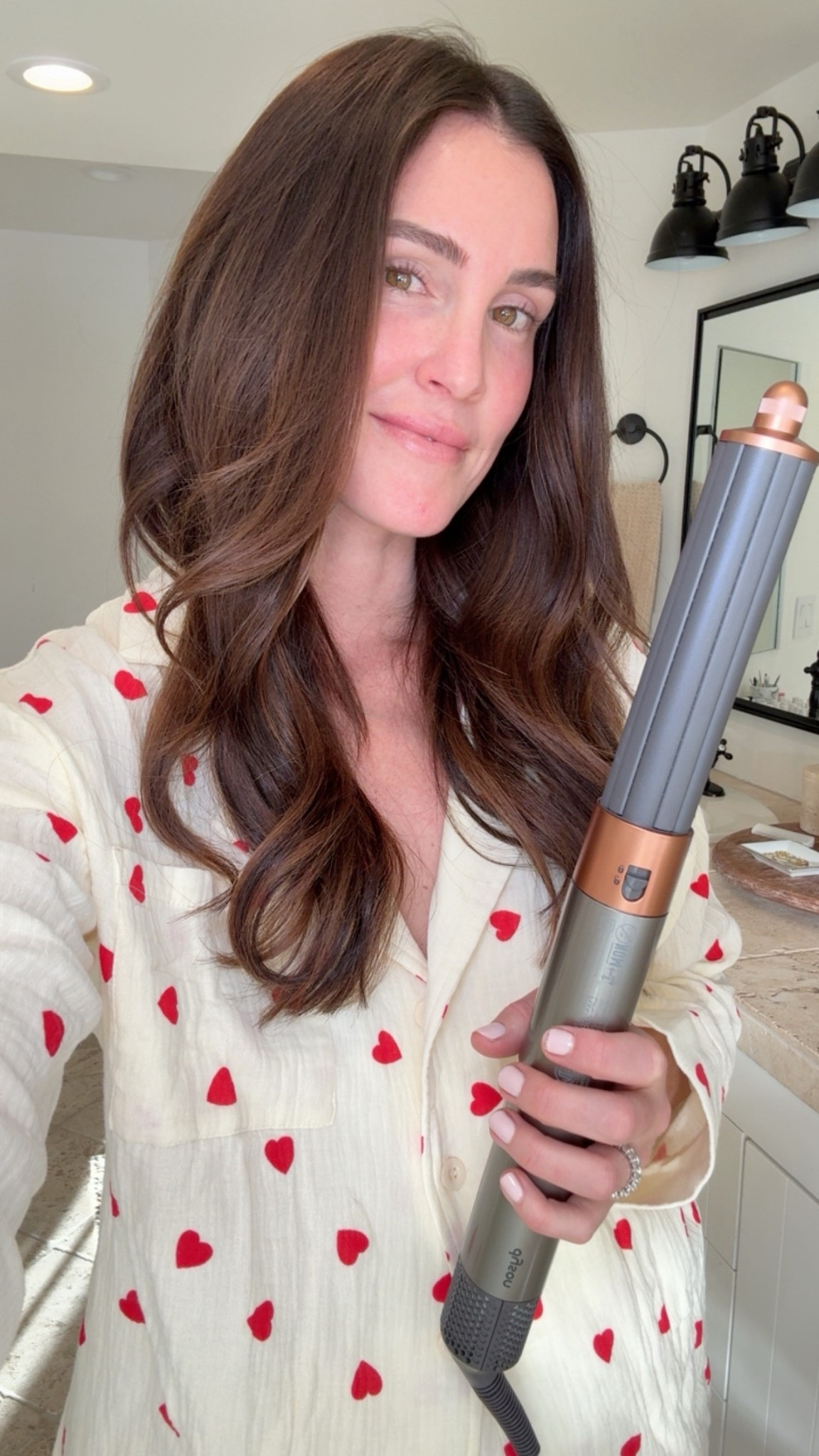 Volume hair using my Dyson airwrap and new heart pajamas from Amazon - wearing a small / $33!!

Valentine’s Day
Galentines 

#LTKBeauty