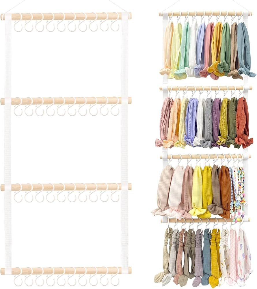 POVETIRE Headband Holder for Girls Baby Headband Organizer Head Bands Hair Accessories Display Or... | Amazon (US)