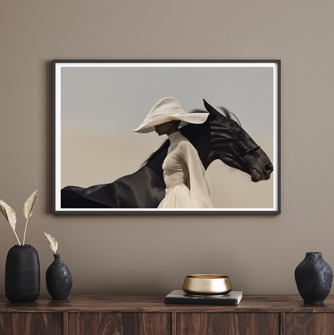 Unframed Physical Art Grace Black Woman Wall Art African Woman Art Female Portrait Print Illustra... | Etsy (US)