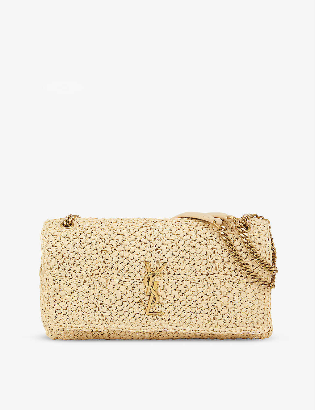 Jamie logo-embellished raffia bag | Selfridges