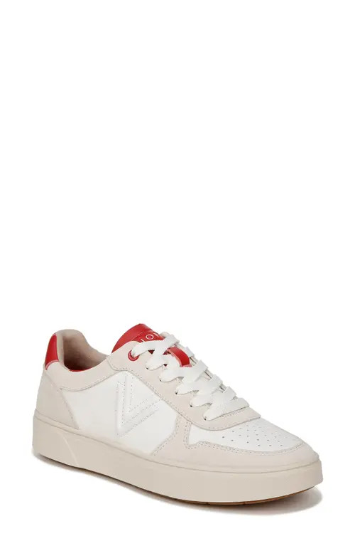 Vionic Kimmie Court Sneaker in Cream/Red at Nordstrom, Size 11 | Nordstrom