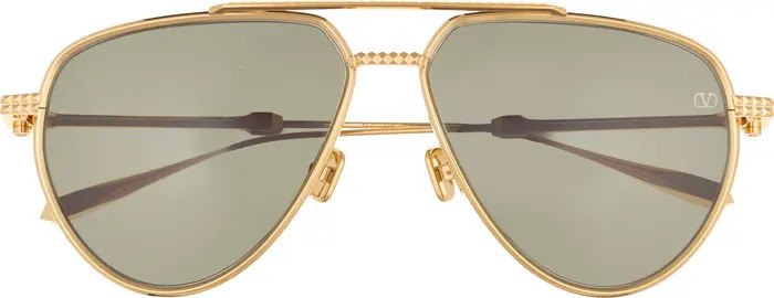 Valentino V-Stud II 59mm Aviator Sunglasses | Nordstromrack | Nordstrom Rack