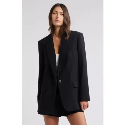 Open Edit The Icon Blazer in Black at Nordstrom, Size X-Small | Nordstrom