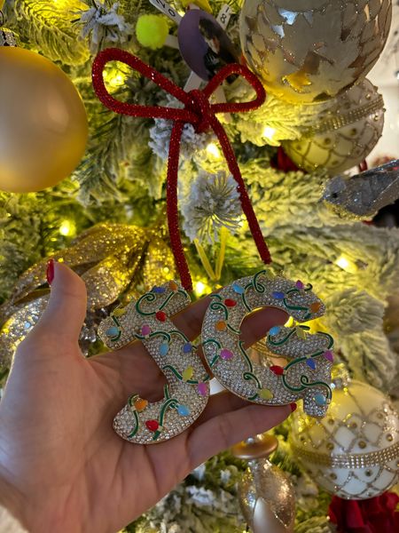 Custom ornaments, initial ornaments, crystal letter ornaments, crystal bow ornaments, holiday ornaments  

#LTKGiftGuide #LTKHoliday #LTKhome
