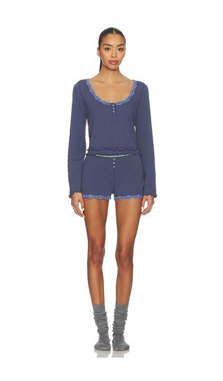 Free People Spring Break Sleep Set in Blue. - size L | Revolve Clothing (Global)