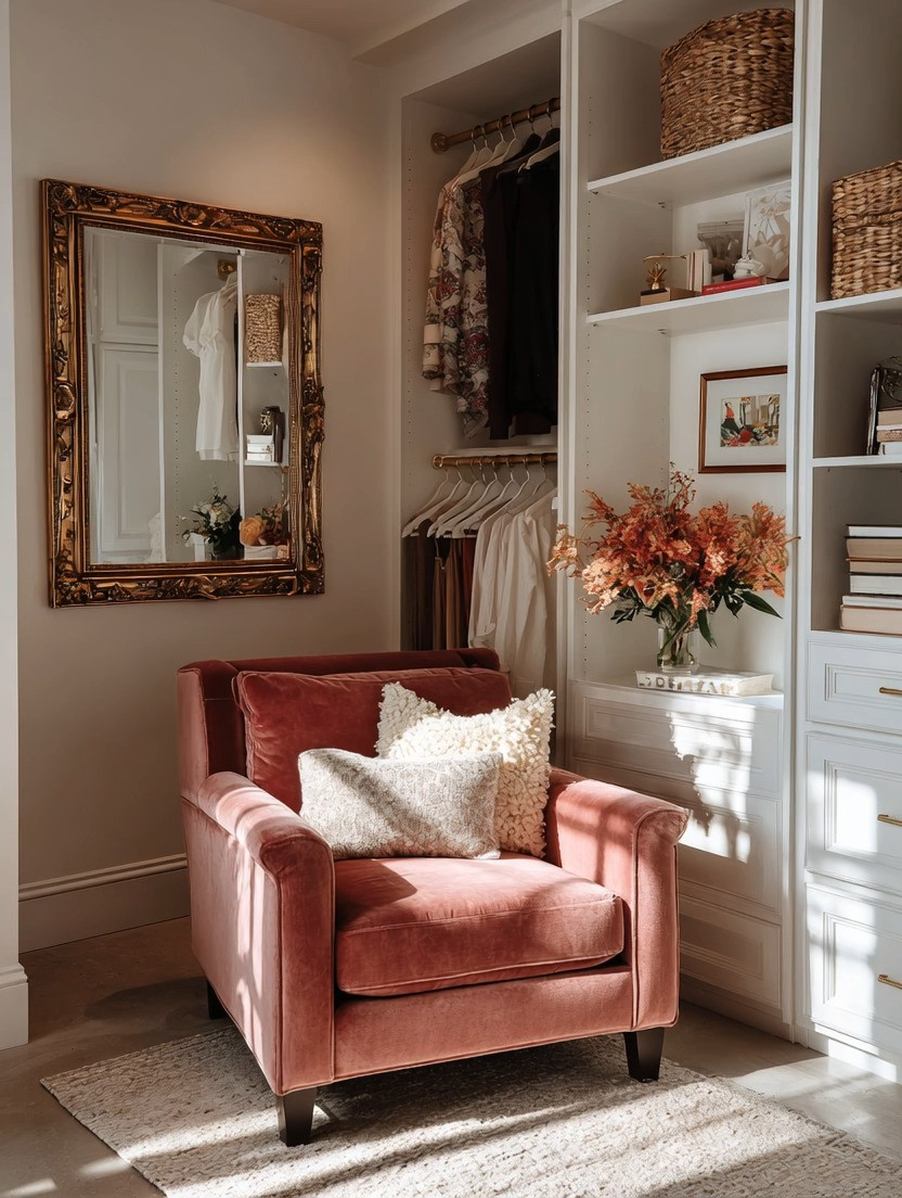 Time to upgrade your dressing room — the elegant way.

And no, we’re not talking about buying more clothes.

Sometimes the real upgrade is creating a beautiful space where getting dressed actually feels enjoyable.

Two simple additions can completely transform a dressing area:

• A comfortable velvet chair where you can sit, think about your outfit, or simply pause before starting your day
• A statement gold frame mirror that adds instant elegance and reflects light beautifully

Whether you have a full walk-in closet or just a small dressing corner in your bedroom, these two pieces instantly make the space feel more thoughtful, luxurious, and personal.

Because getting dressed shouldn’t feel rushed — it should feel like a moment to yourself before the day begins.

Shop our curated edit of velvet chairs and gold mirrors: link below.

#DressingRoom
#WalkInCloset
#HomeDecorIdeas
#InteriorStyling
#VelvetChair
#ClosetDesign 

 #LTKHome