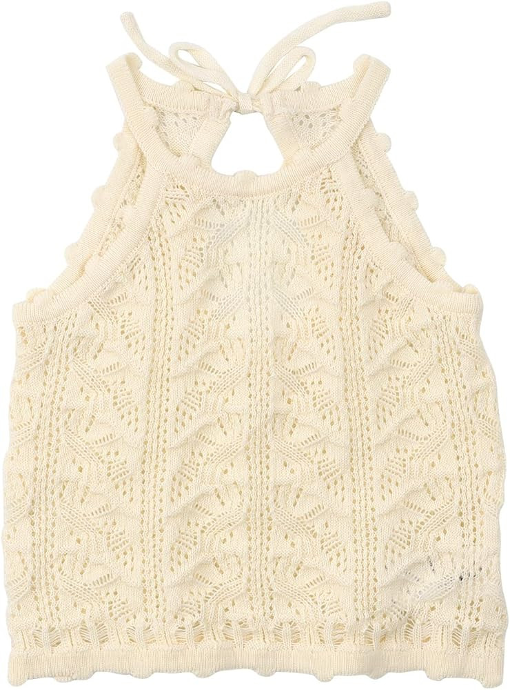 HOOLCHEAN Baby Toddler Girls Summer Thin Knitted Camisole Short Top | Amazon (US)