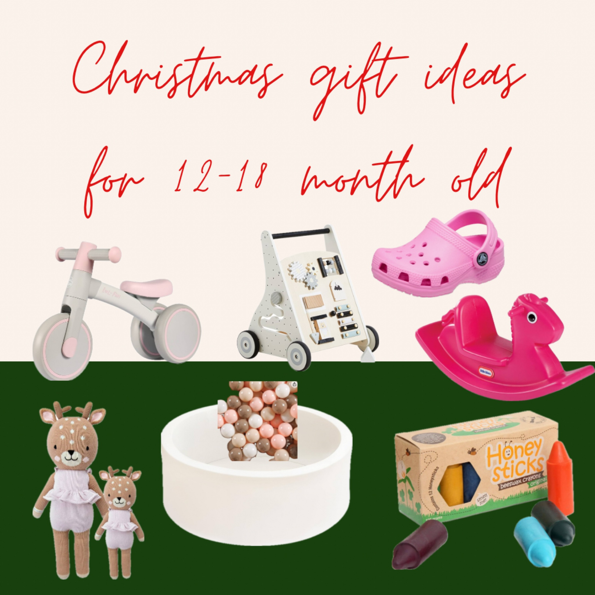 Holiday gift guide/idea for 12-18 month olds 

#LTKHoliday #LTKbaby #LTKGiftGuide
