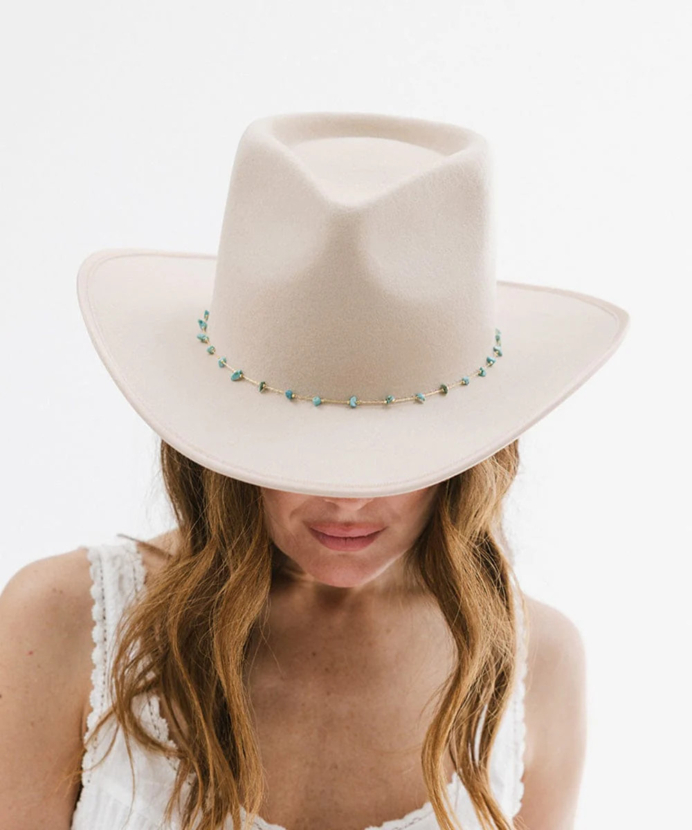 Turquoise Stone Hat Band | Gigi Pip
