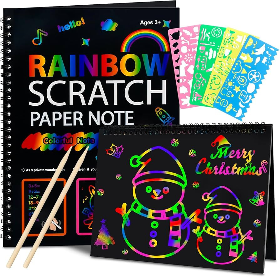 Stocking Stuffers for Kids Teen Girls: Scratch Paper Art Crafts Back to School Teacher Supplies G... | Amazon (US)