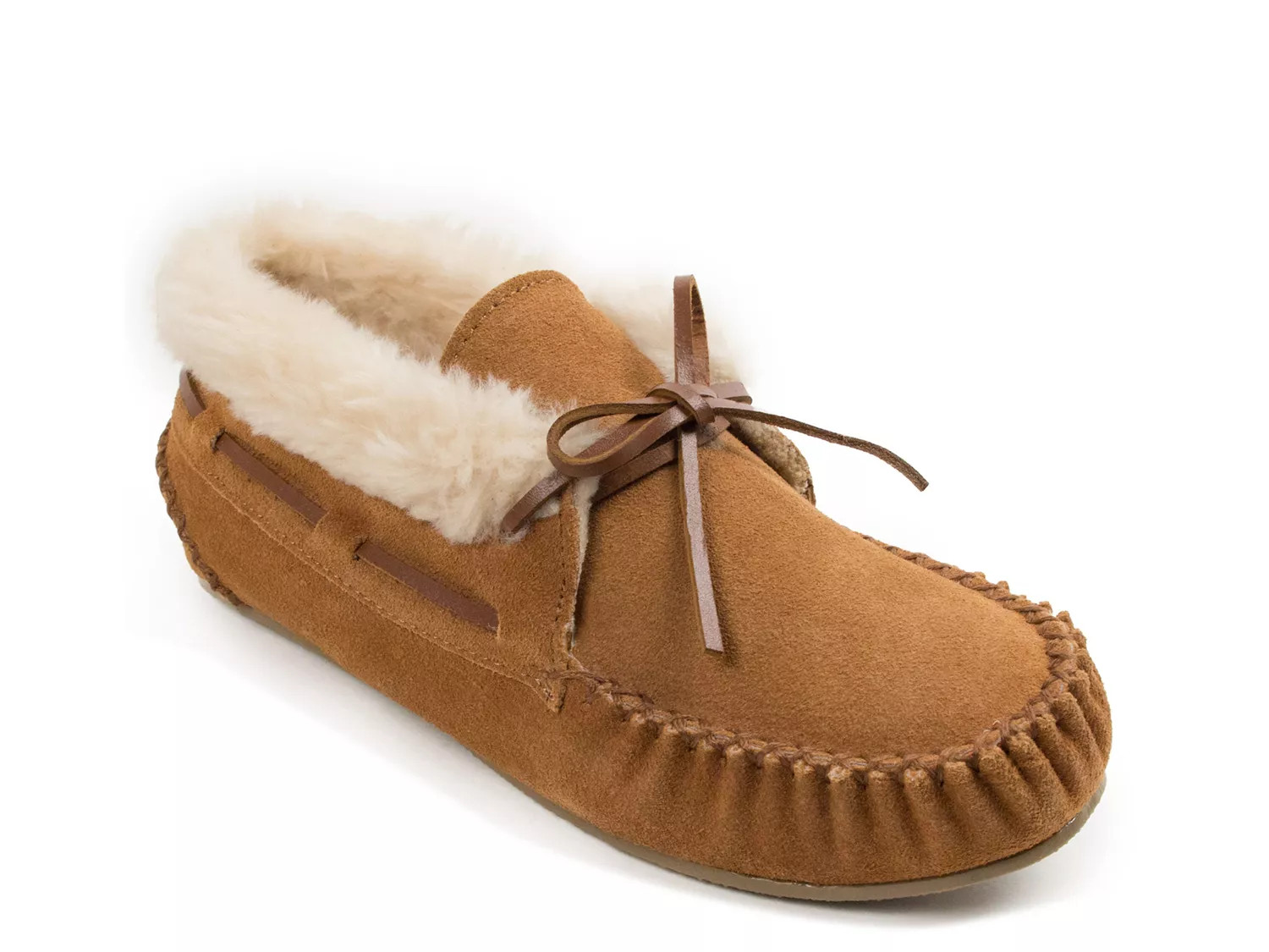Minnetonka Chrissy Moccasin Slipper | Women's | Light Brown | Size 7 | Slippers | Moccasin | DSW