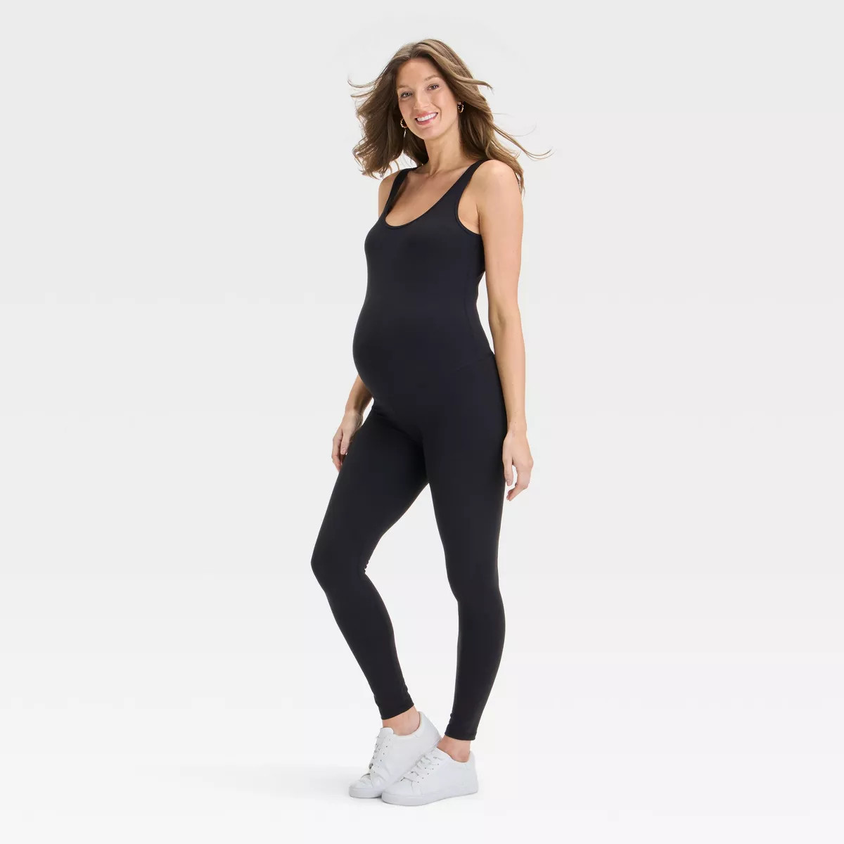 Long Unitard Maternity Jumpsuit - Isabel Maternity by Ingrid & Isabel™ Black | Target
