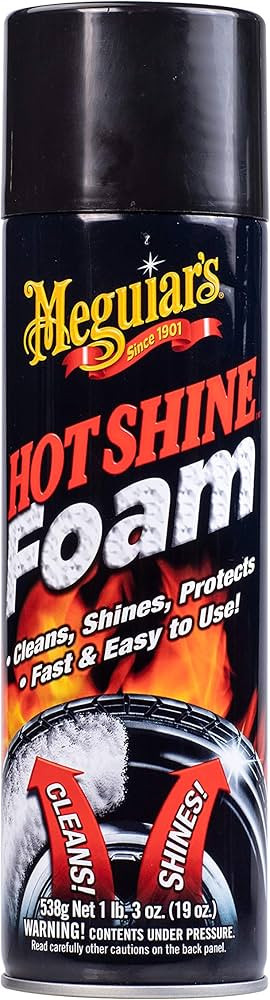 Meguiar’s Hot Shine Tire Foam - High Goss Tire Shine that Cleans, Shines, and Protects in One, ... | Amazon (US)