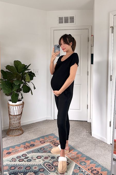 tuesday black romper from smash +tess, wearing a XS/S

great for maternity! #ad

#LTKfit #LTKbump