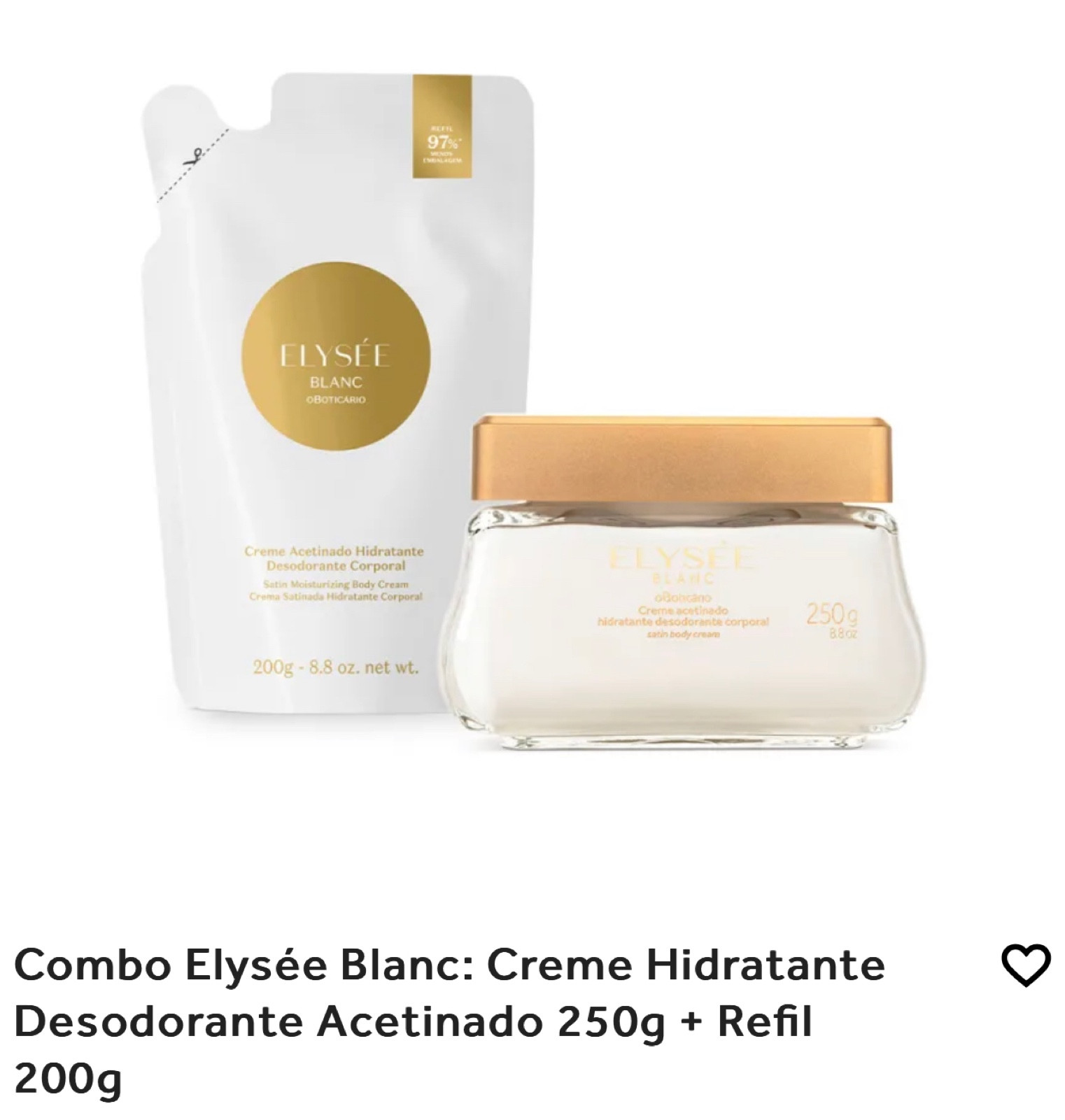 O combo Elyseé Blanc traz o dobro da perfumação Elysée e o poder hidratante do creme acetinado e seu refil.

#LTKbeauty #LTKSeasonal #LTKbrasil