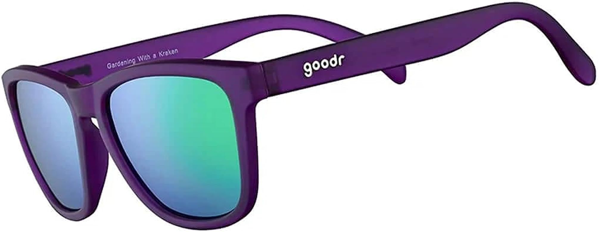 goodr RUNNING SUNGLASSES - (Purple w/Purple&Teal Lens) | Amazon (US)
