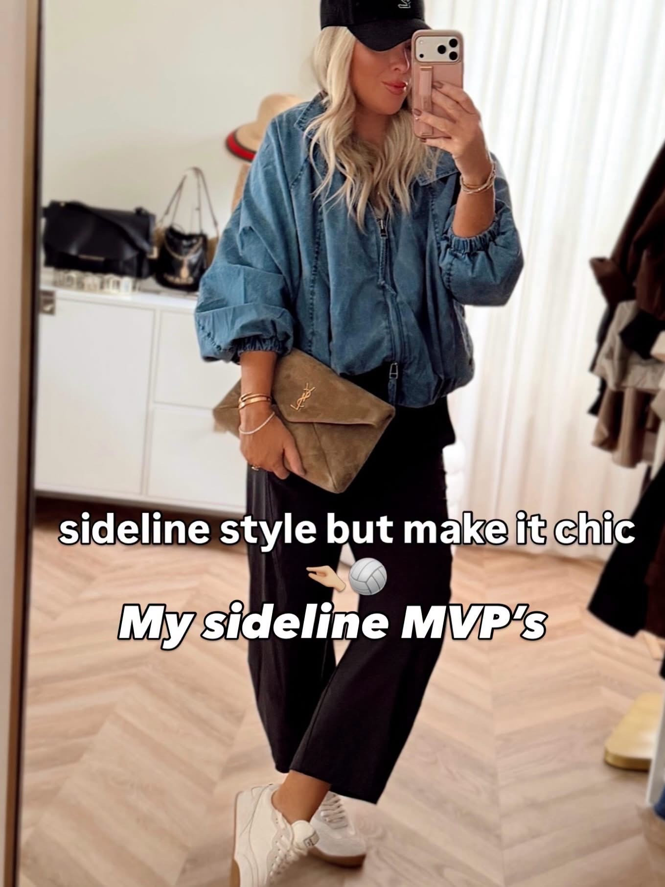 Apparently I live in these pants now! You can recreate my sports mom look in ANY team color! Just grab your basics! 💙🏐! 

Get the pants! They will NOT wrinkle! TTS

#LTKootd #LTKActive