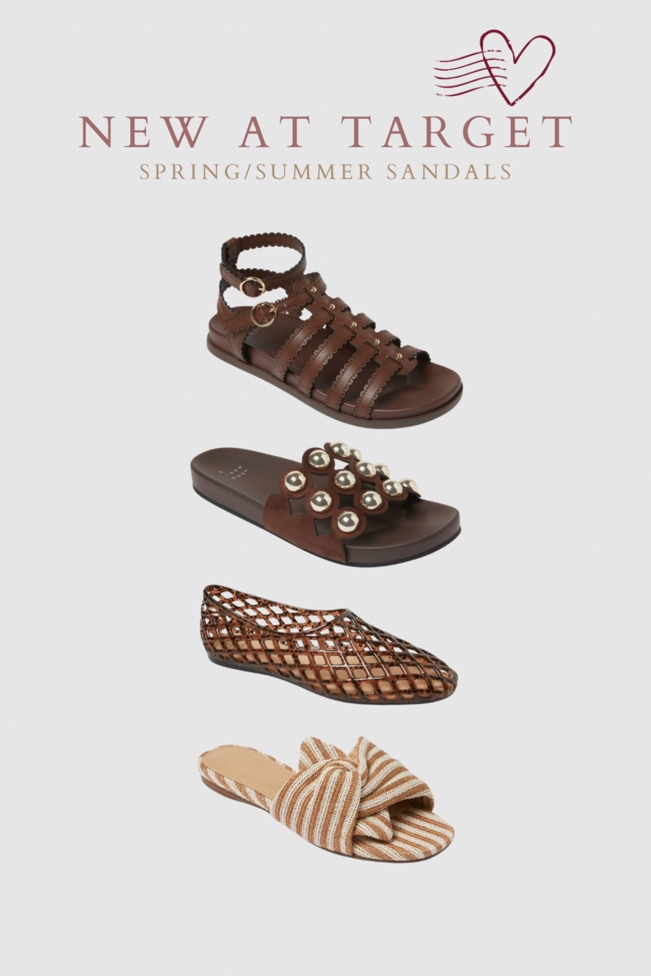 New in @Target 🤎🤎 warm weather sandals that are absolutely darling!! #summersandal #targetfind #summershoes #jellyshoes 

#LTKFestival #LTKootd #LTKgrwm