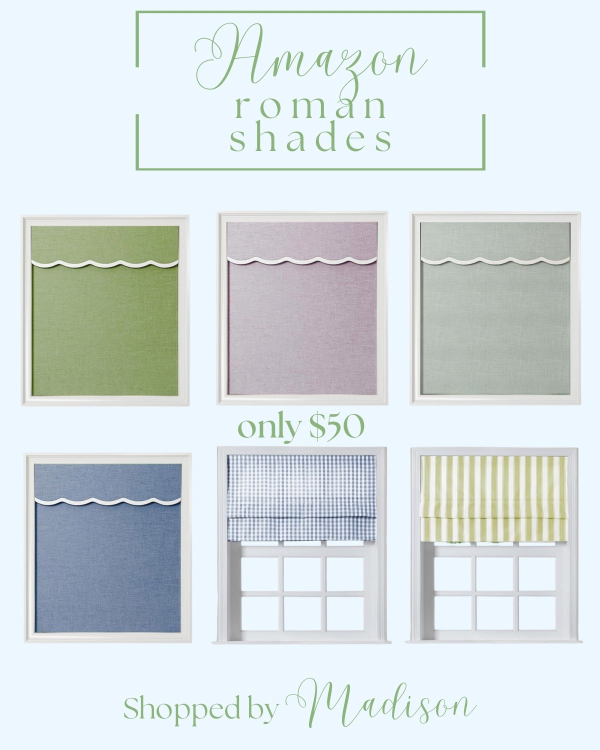 Amazon roman shades, amazon window treatments 

#LTKStyleTip #LTKHome #LTKFindsUnder50