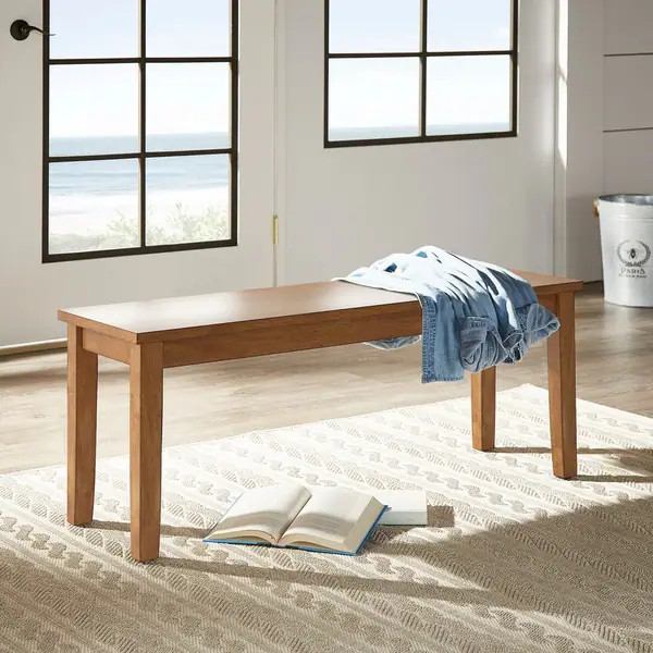 Wilmington II Wood Dining Bench by iNSPIRE Q Classic - Antique White | Bed Bath & Beyond