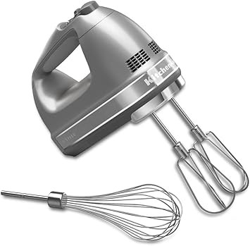 KitchenAid KHM7210CU 7-Speed Digital Hand Mixer with Turbo Beater II Accessories and Pro Whisk - ... | Amazon (US)