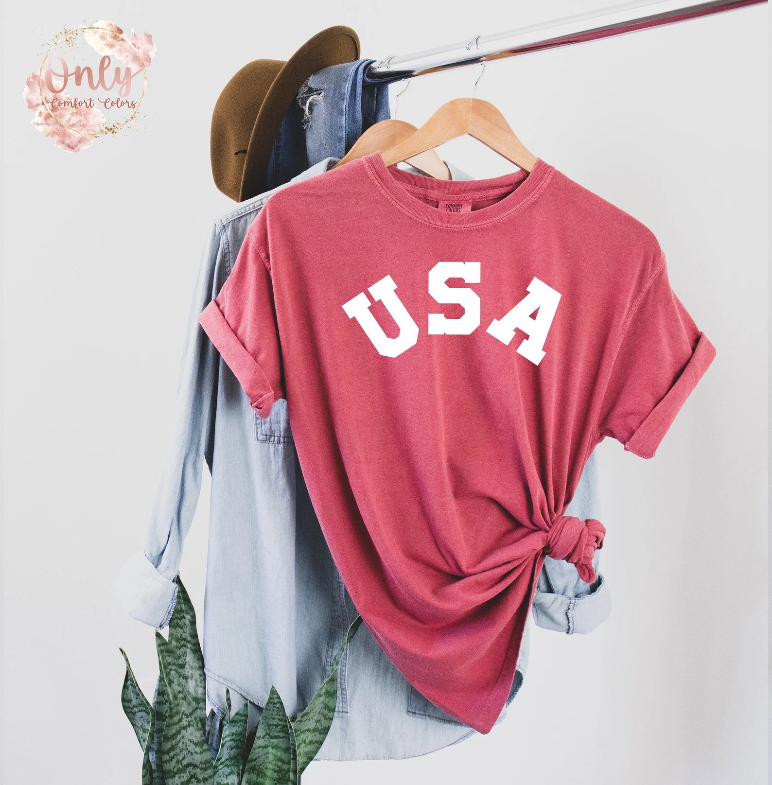 USA T-shirt, Comfort Colors Shirt, USA Shirt, America Shirt, 4th of July Shirt, Kids 4th of July,... | Etsy (US)