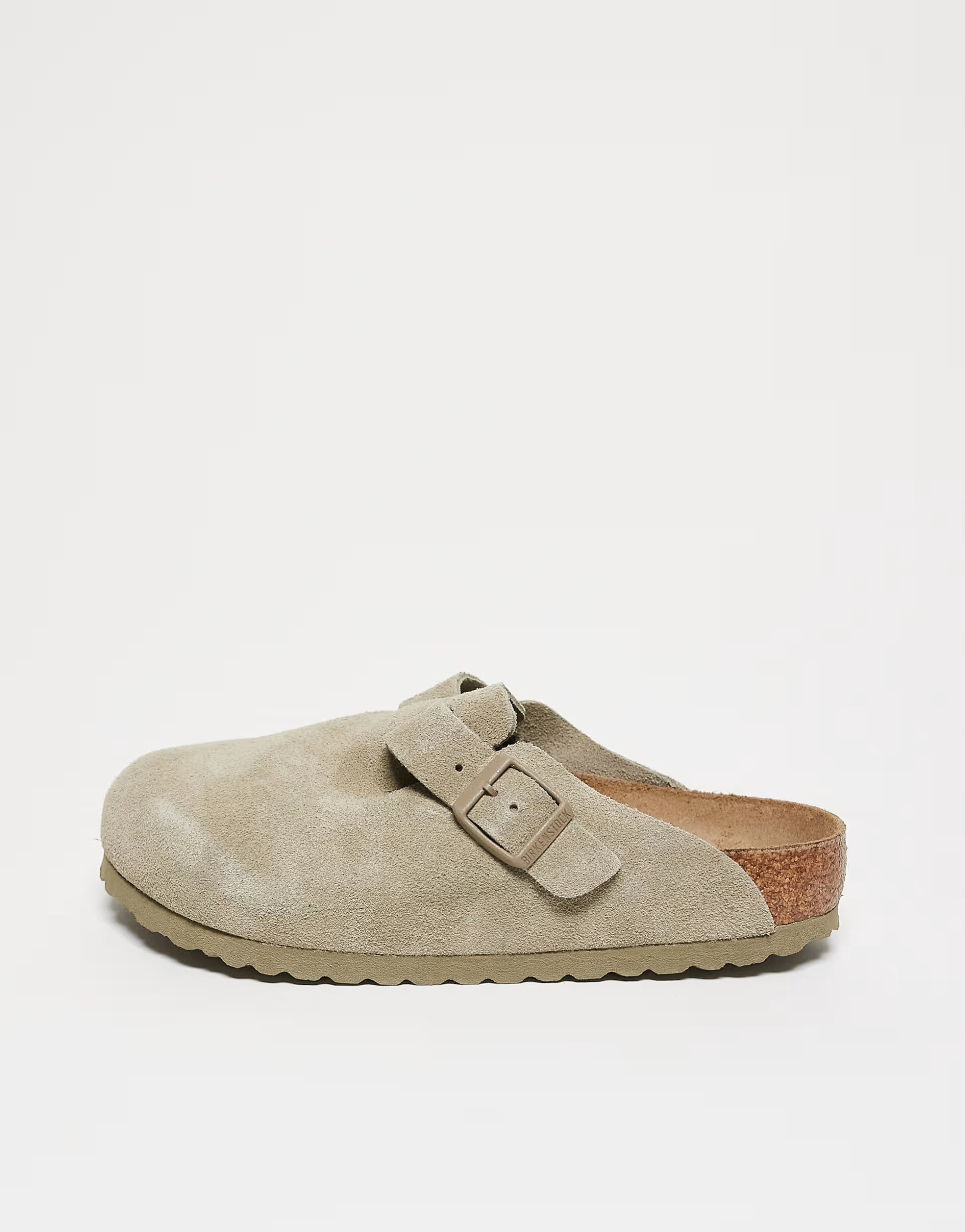 Birkenstock Unisex Boston clogs in faded khaki suede | ASOS (Global)