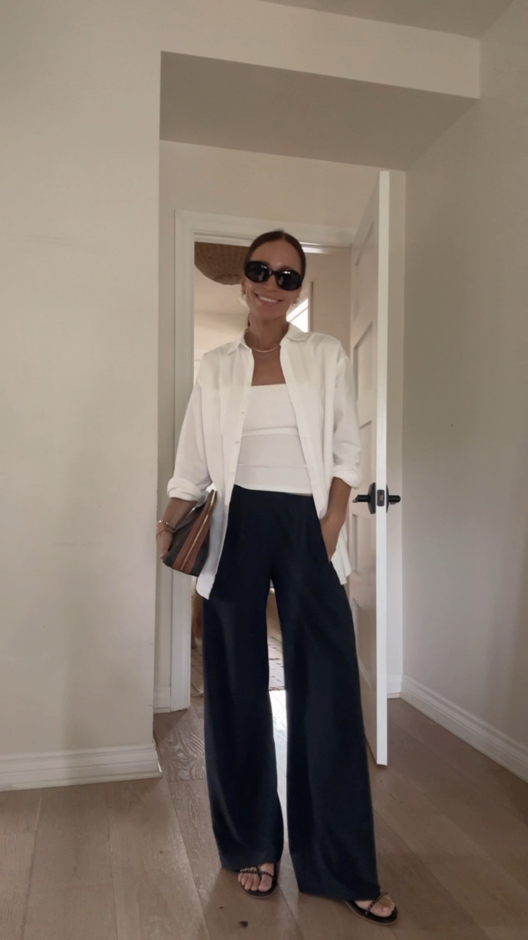 Today’s outfit 
Pants come in 3 inside options, wearing the short and didn’t have to alter them. 
So comfortable and great for casual elevated outfits 

#LTKOver40 #LTKPetite