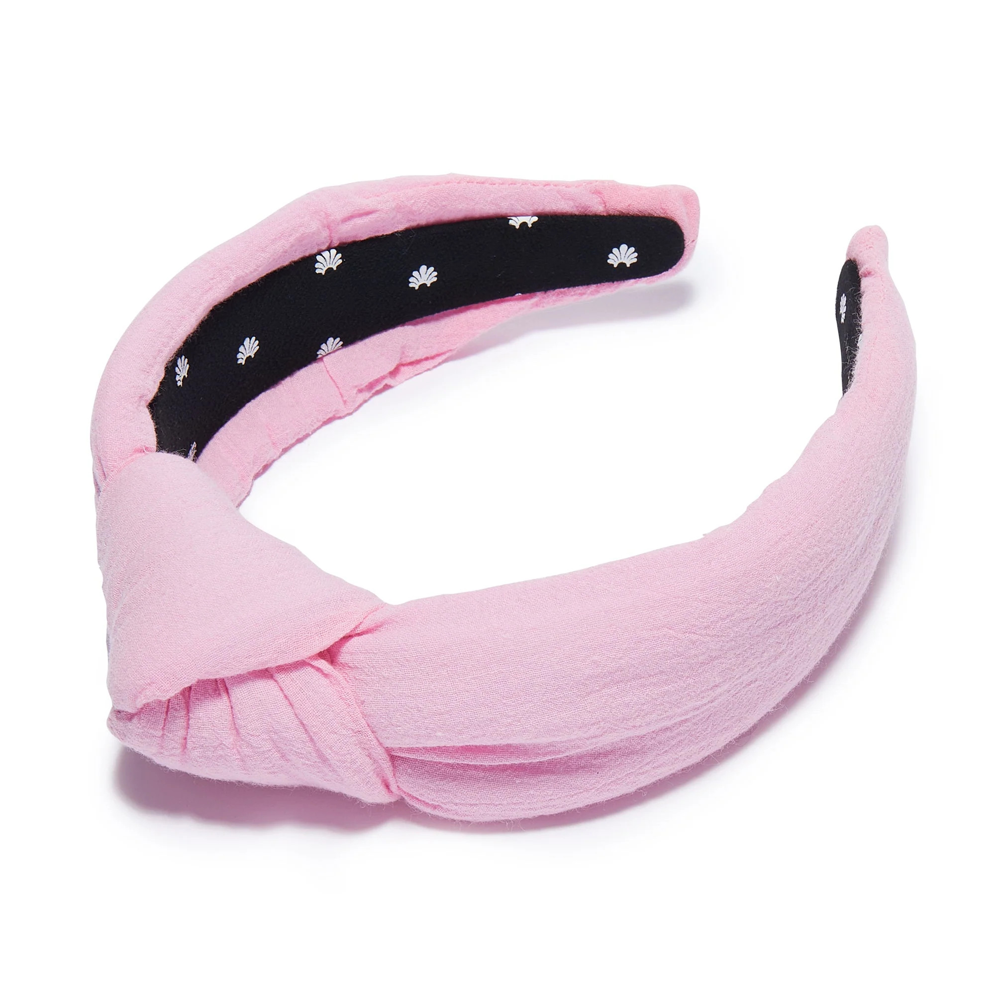 LAVENDER TAFFY LINEN KNOTTED HEADBAND | LELE SADOUGHI