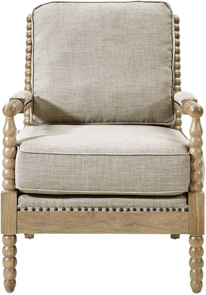 Madison Park Donohue Mid-Century Modern Accent Chairs for Living Room with Nailhead Trim, Solid W... | Amazon (US)