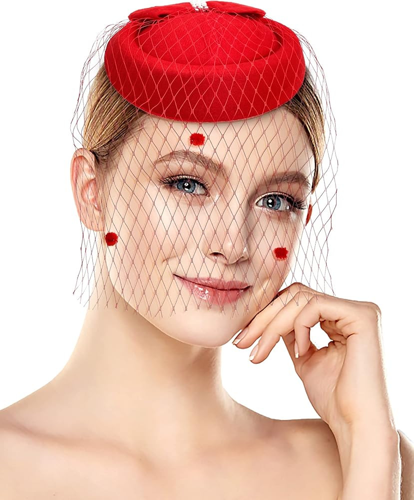 Halloween Fascinators Hat for Women Tea Party Feather Headband Mardi Gras Cocktail Hat Weddings | Amazon (US)