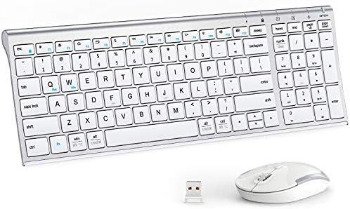 iClever GK03 Wireless Keyboard and Mouse Combo - 2.4G Portable Wireless Keyboard Mouse, Rechargea... | Amazon (US)