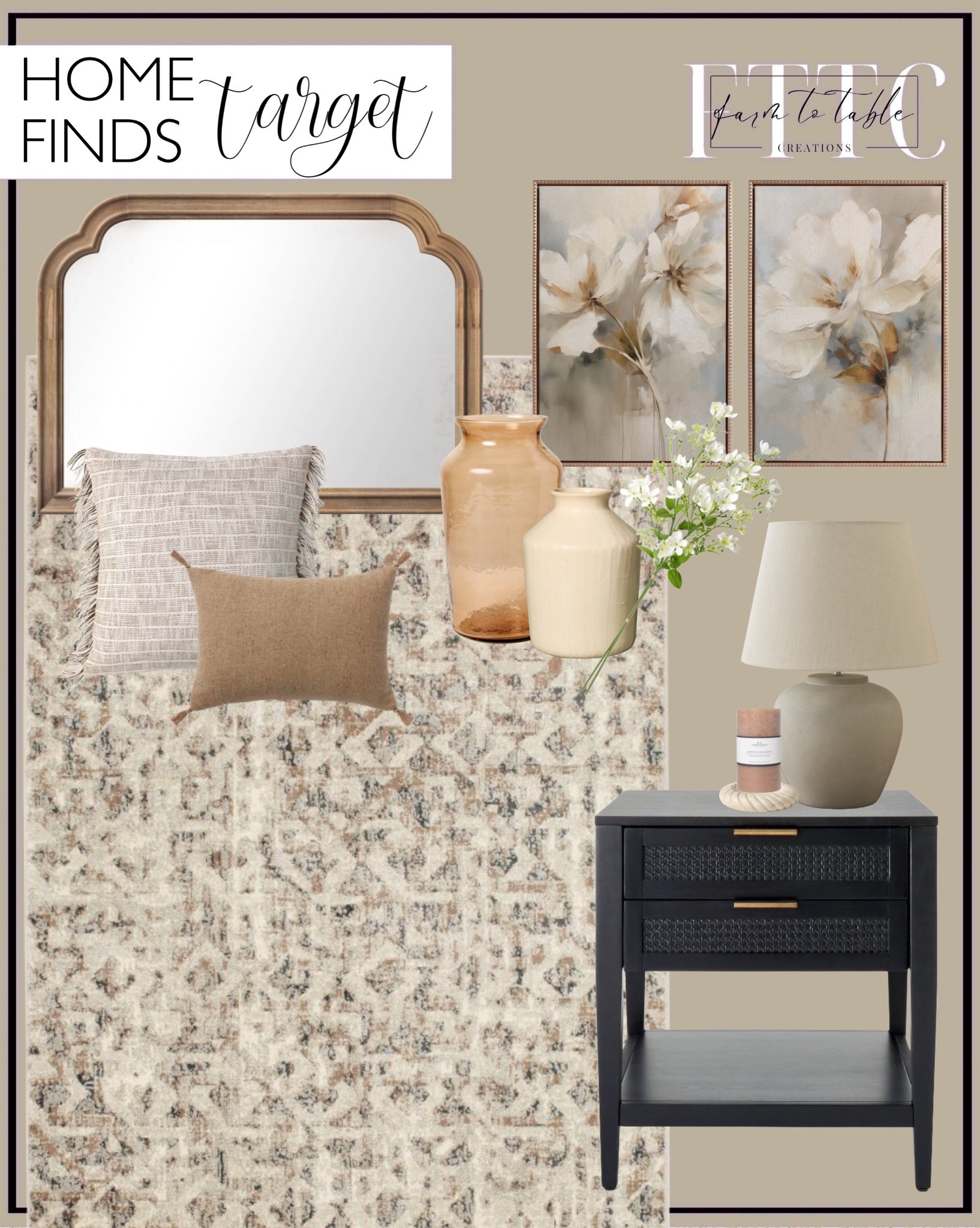 Target Home Finds. Follow @farmtotablecreations on Instagram for more inspiration.

Loving this curated collection of Target Home Finds. 

nightstands | Home Decor| Fireplace Decor | Spring Refresh |  Bedroom Finds | Neutral Stems | Spring Stems | Bookshelf Decor | Bedroom Space | Cozy Corner | Bathroom | Curated Entryway | Spring  Decor | End of Year Clearance | Trending Decor | Viral Decor  | Coffee Table Decor | Neutral Decor | Stem Sale | Target Finds | Skinny Bench | Bedroom | Living Room | Breakfast Nook | Amazon Home | Target Sale | Loloi Rugs | Magnolia Home | console table | console table styling | faux stems | entryway space | front porch decor | neutral decor | entryway decor | cozy home | affordable decor |  home decor | home inspiration | console styling | entryway rug | cozy moody home | moody home decor | neutral home | bathroom decor | living room | spring decor | Hearth & Hand | Studio McGee | 2025 Home Trends | trending home |


#LTKSaleAlert #LTKFindsUnder50 #LTKHome